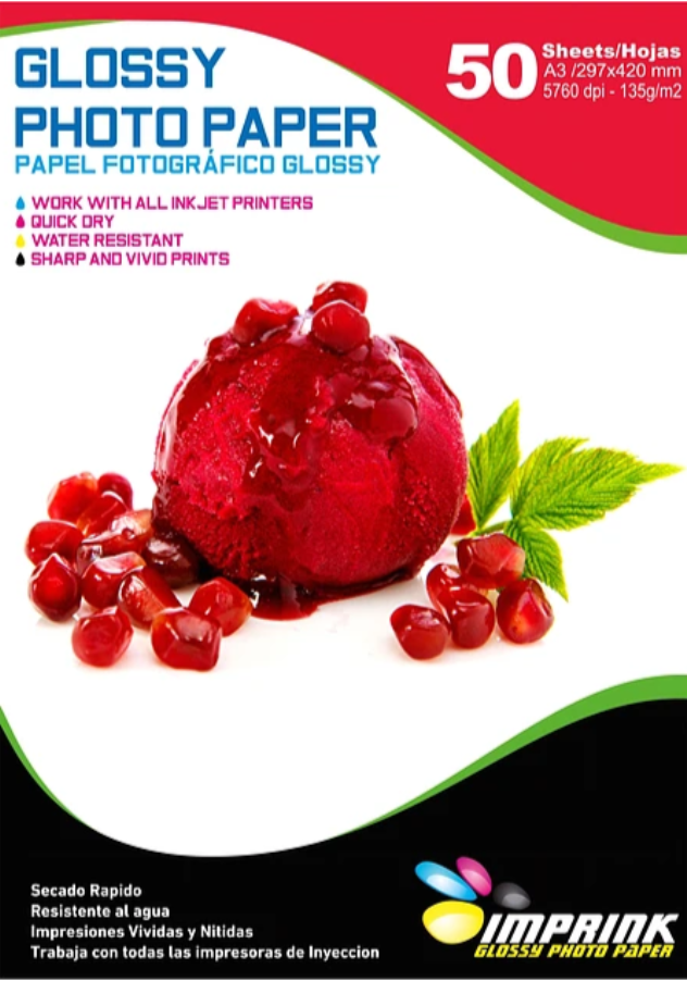 Papel Adhesivo Fotográfico Glossy
