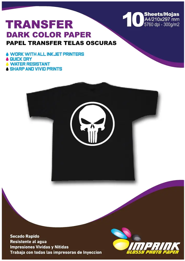 Papel Transfer Telas Oscuras