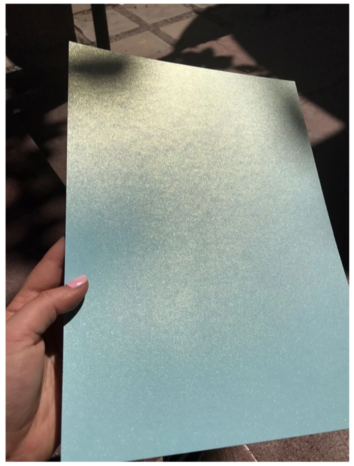 Papel Fotografico doble Faz Color Menta A4 260 grs
