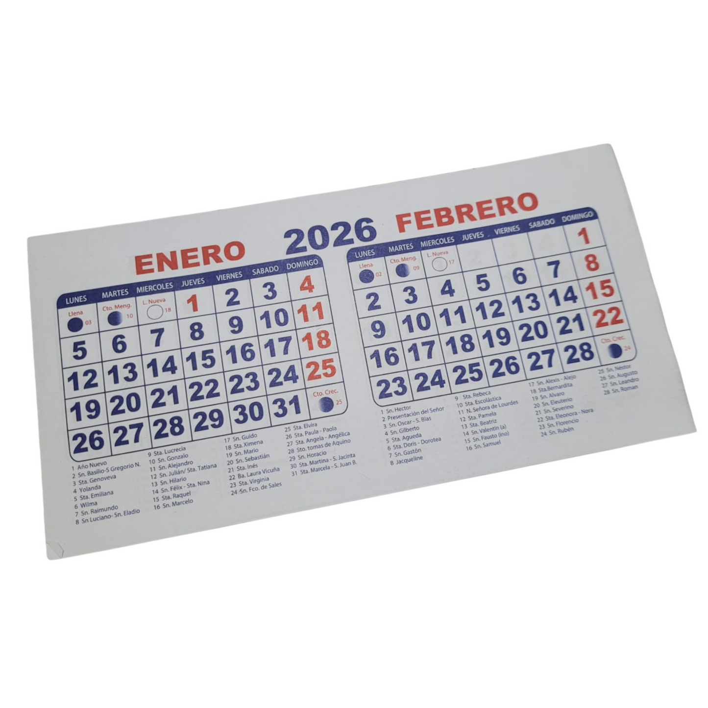 Calendario Bimensual A4