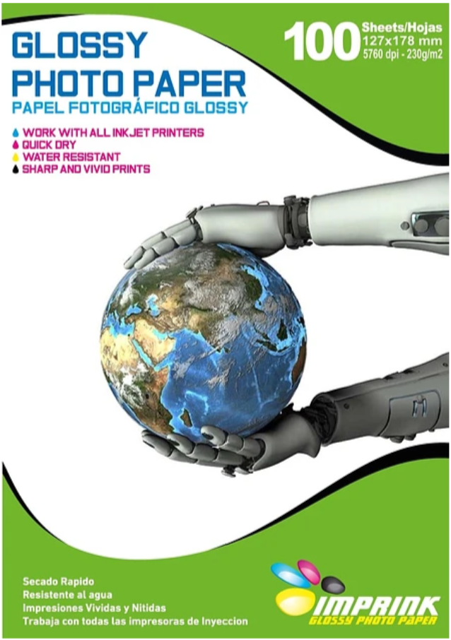 Papel Fotográfico 13x18cm 230 grs