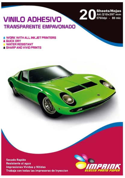 Vinilo Adhesivo Transparente Empavonado