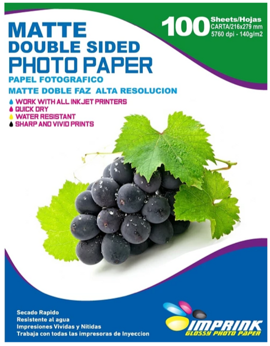 Papel Fotográfico Doble Faz Matte A4 140grs