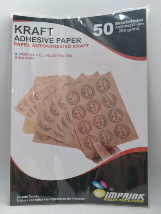 Papel Adhesivo Kraft